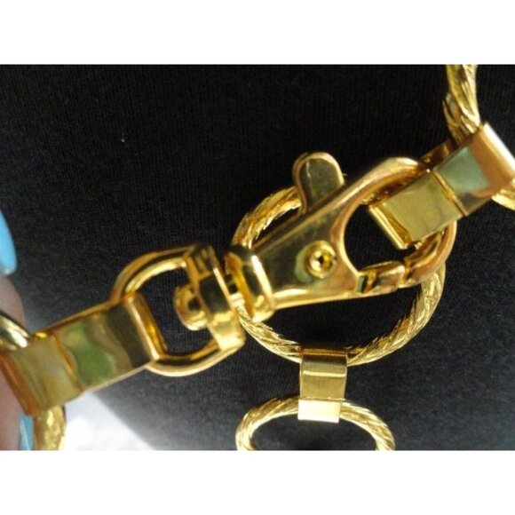 Vintage Handmade 1970\'s Gold Tone Textured \